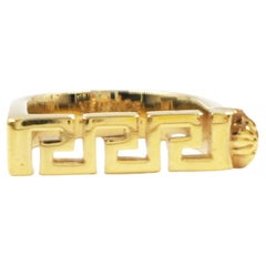 Vintage Versace Gold Greca Bar Women's Ring in IT 13 Brand new in Box