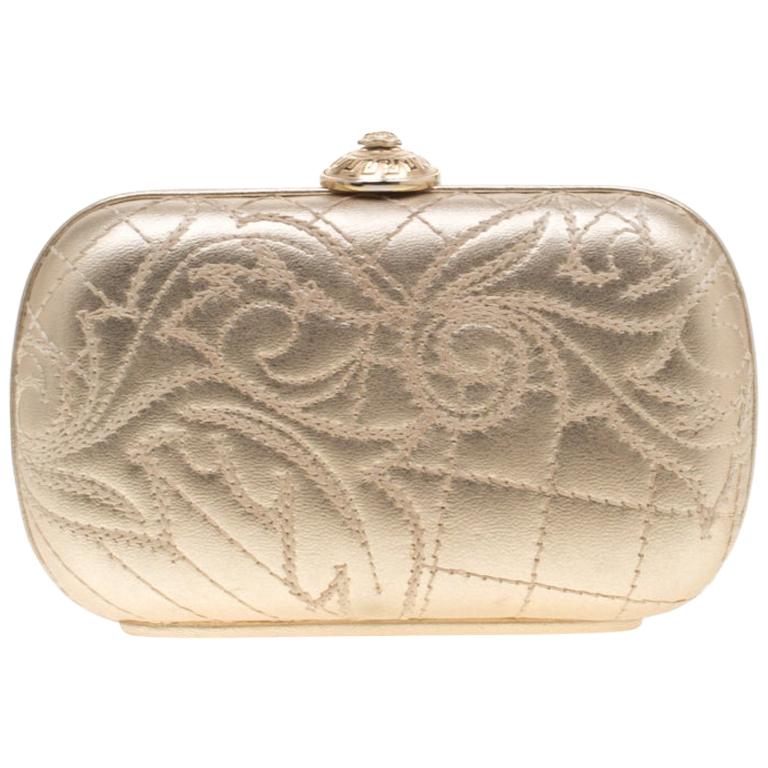 versace gold purse