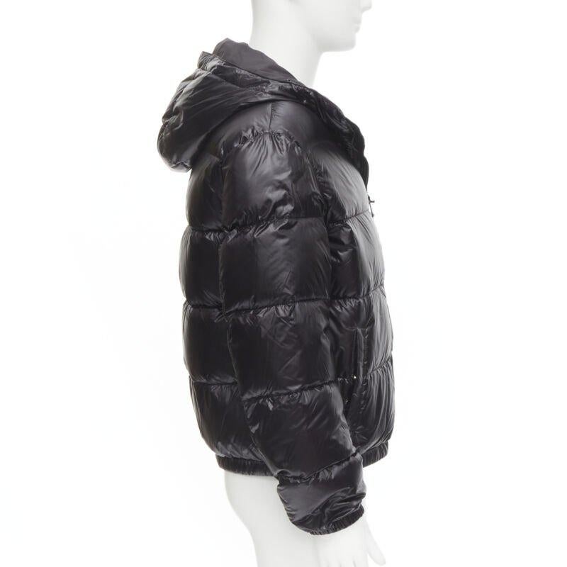 VERSACE gold Medusa badge black goose down duvet puffer jacket IT48 M In New Condition For Sale In Hong Kong, NT