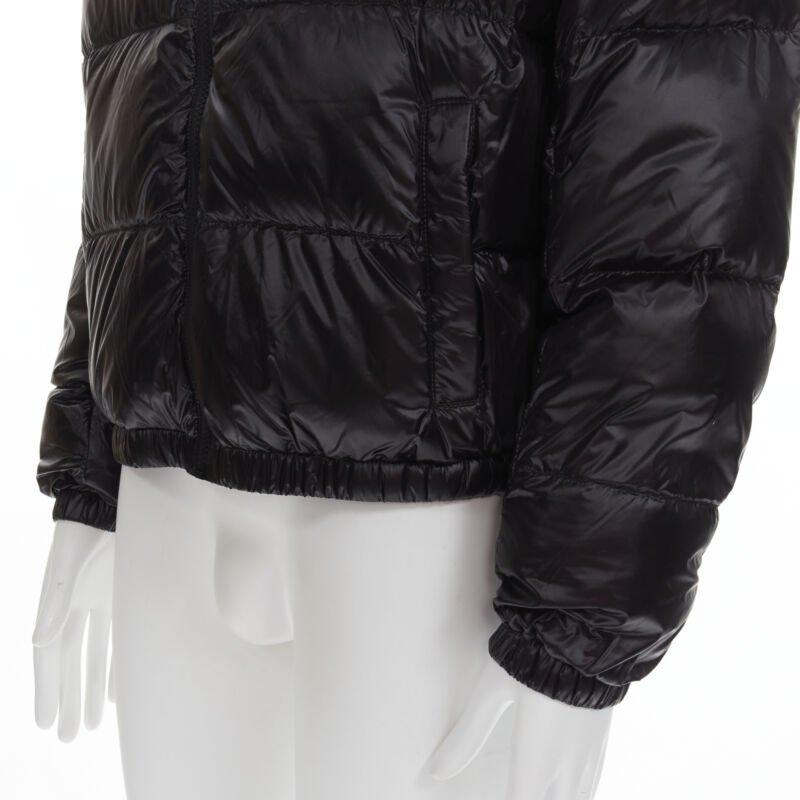 VERSACE gold Medusa badge black goose down duvet puffer jacket IT48 M For Sale 2