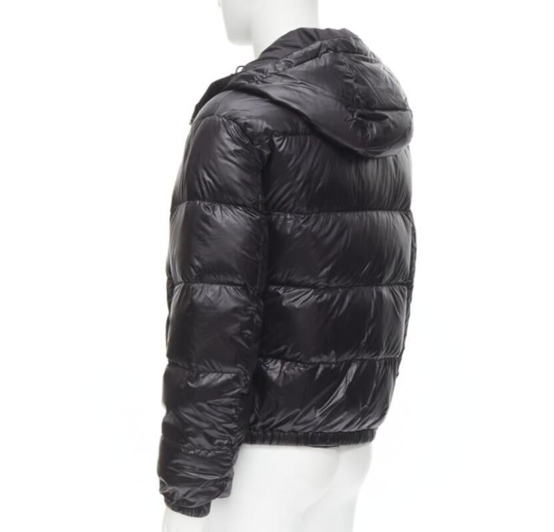 VERSACE gold Medusa badge black goose down duvet puffer jacket IT50 L 2