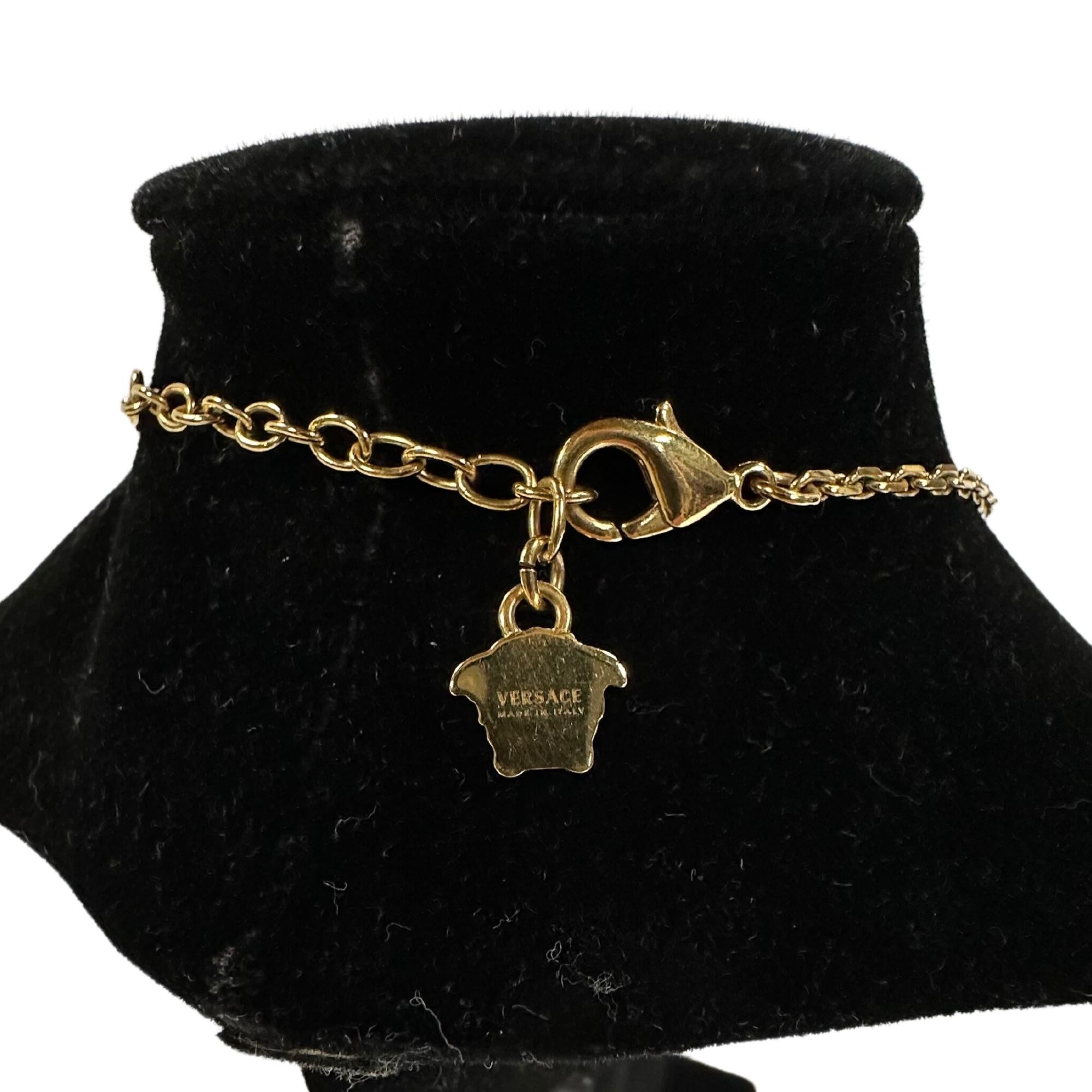 Versace Gold Medusa Pendant Necklace For Sale 1