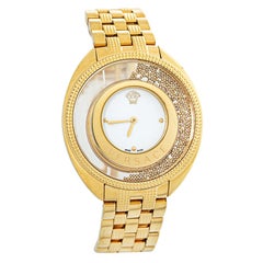 Versace Gold Plated Stainless Steel Destiny Spirit 86Q Women's Wristwatch 39 mm
