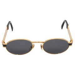 Goldfarbene ovale Versace-Sonnenbrille