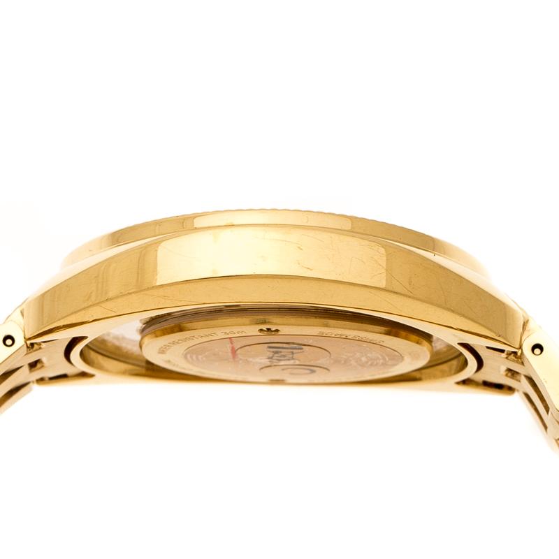 Versace Gold Stainless Steel Destiny Spirit 86Q Women's Wristwatch 39 mm In Good Condition In Dubai, Al Qouz 2