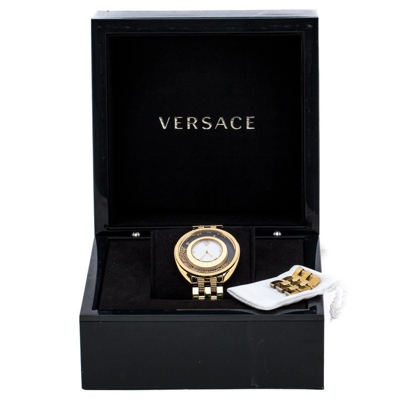Versace Gold Stainless Steel Destiny Spirit 86Q Women's Wristwatch 39 mm 2