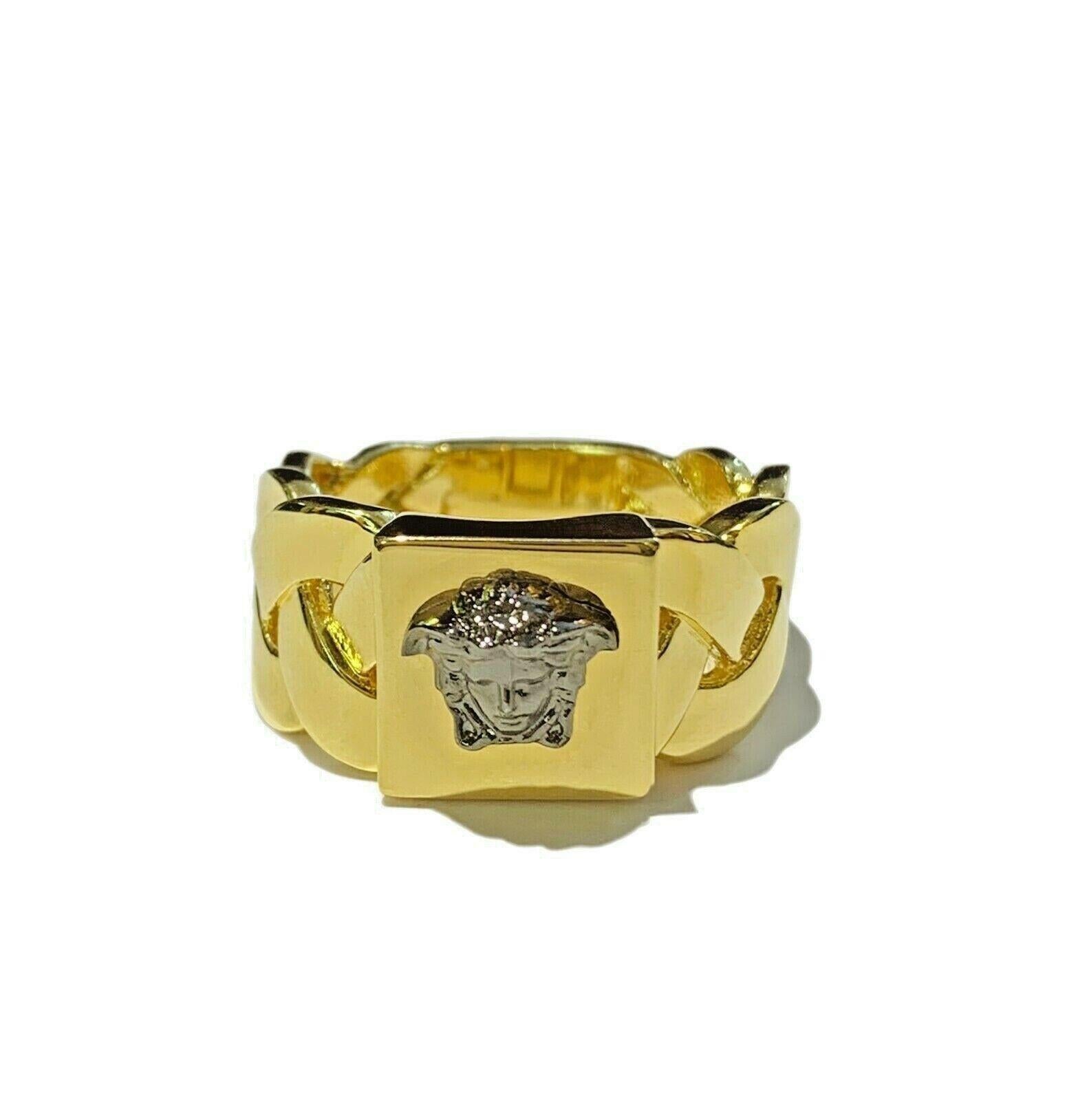 versace gold ring 22k