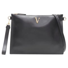 VERSACE Sac à bandoulière Virtus Barocco V doré avec fermeture éclair