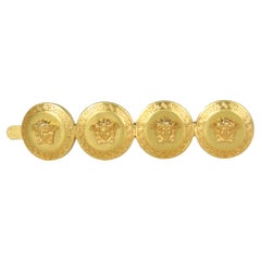 Versace Goldtone Medusa Head Hair Clip RIGHT SIDE