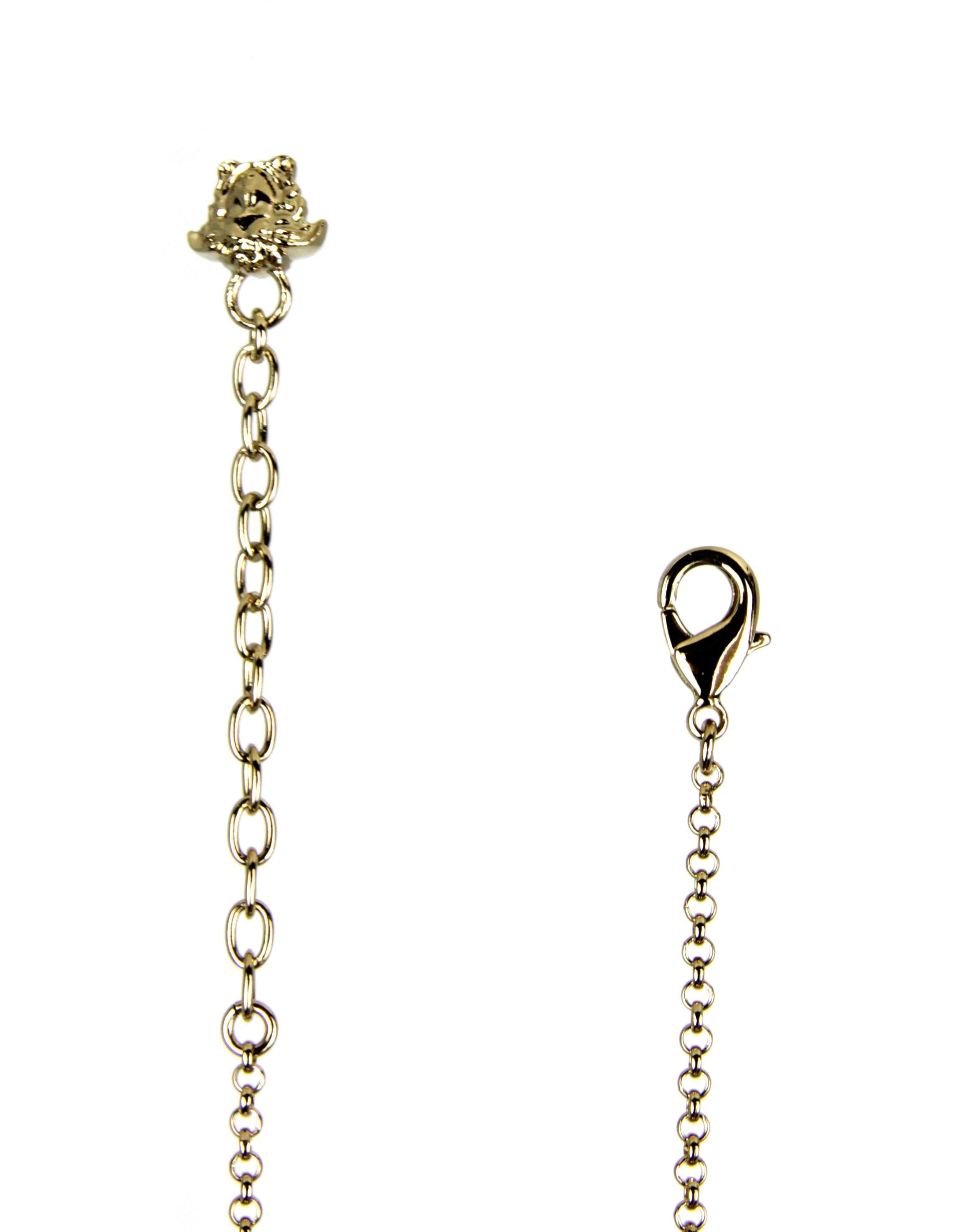 Versace Collier pendentif tête de Méduse en or et métal Unisexe en vente