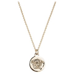 Versace Goldtone Medusa Head Pendant Necklace