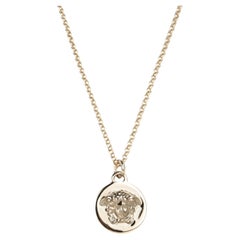 Versace Goldtone Medusa Head Pendant Necklace