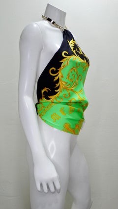 Versace Gothic Barqoue Scarf Top