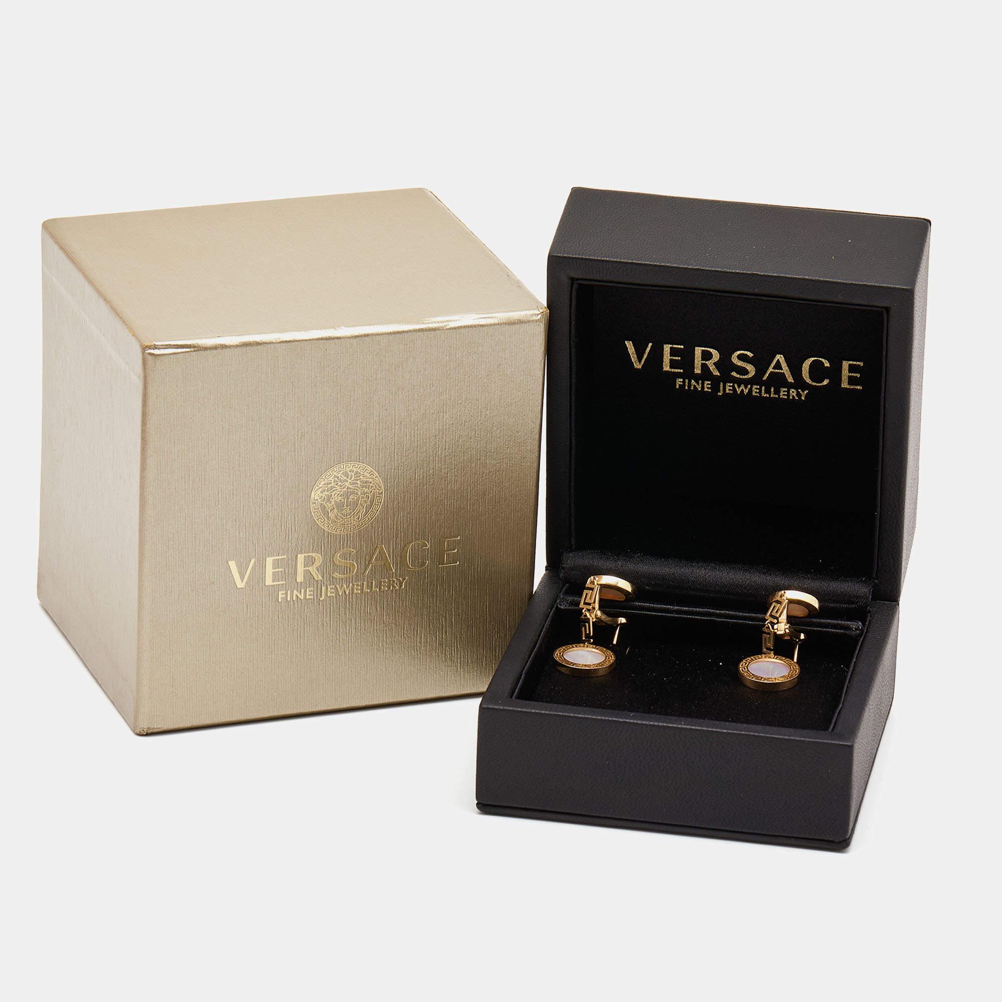 versace design earrings