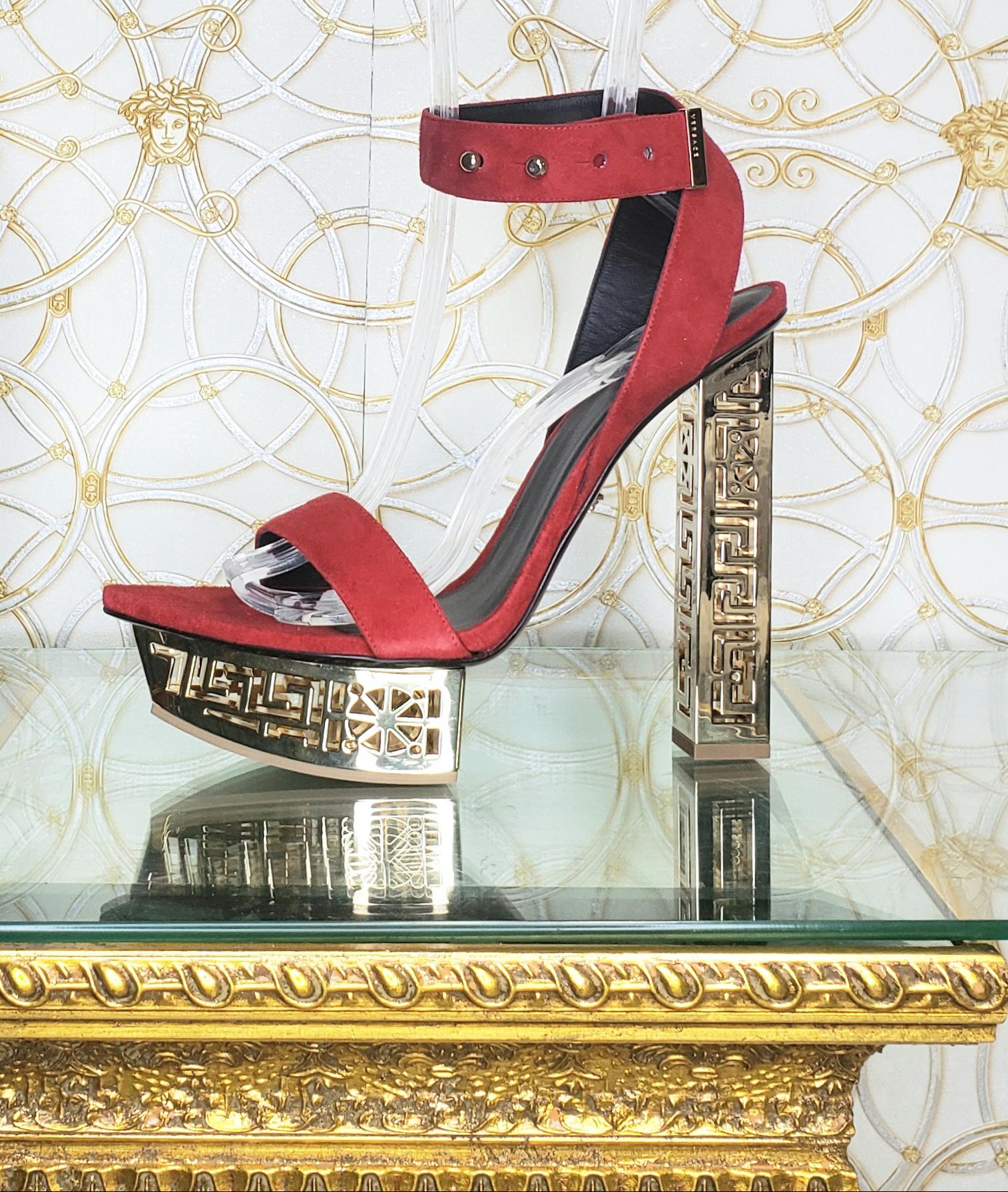 Versace #greek Red sandals  1