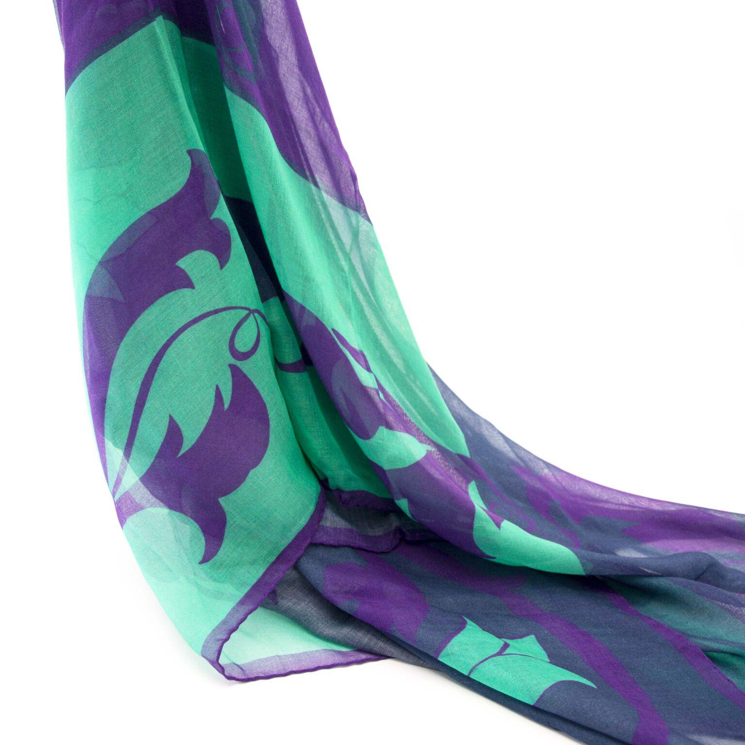 versace purple scarf