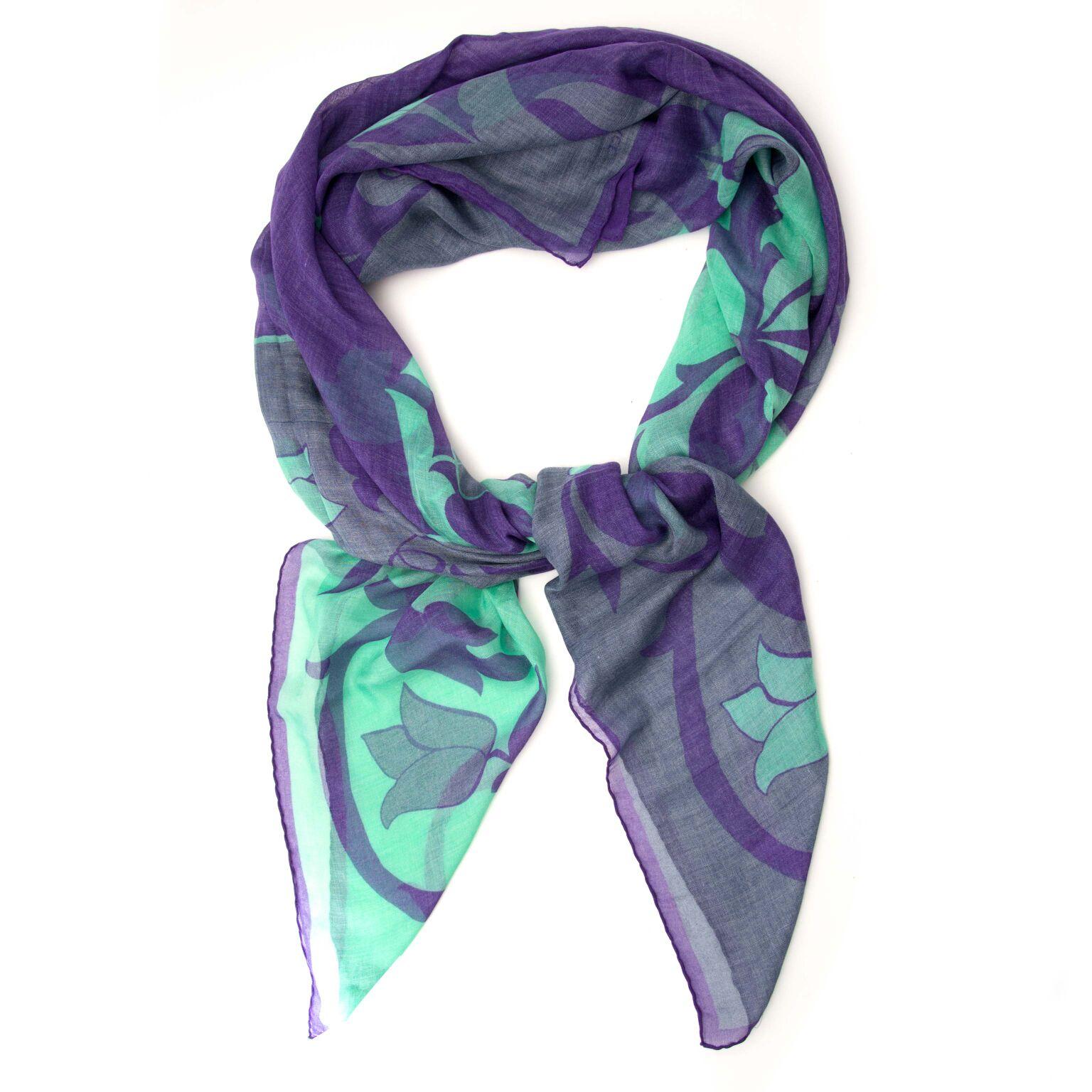 versace scarf purple