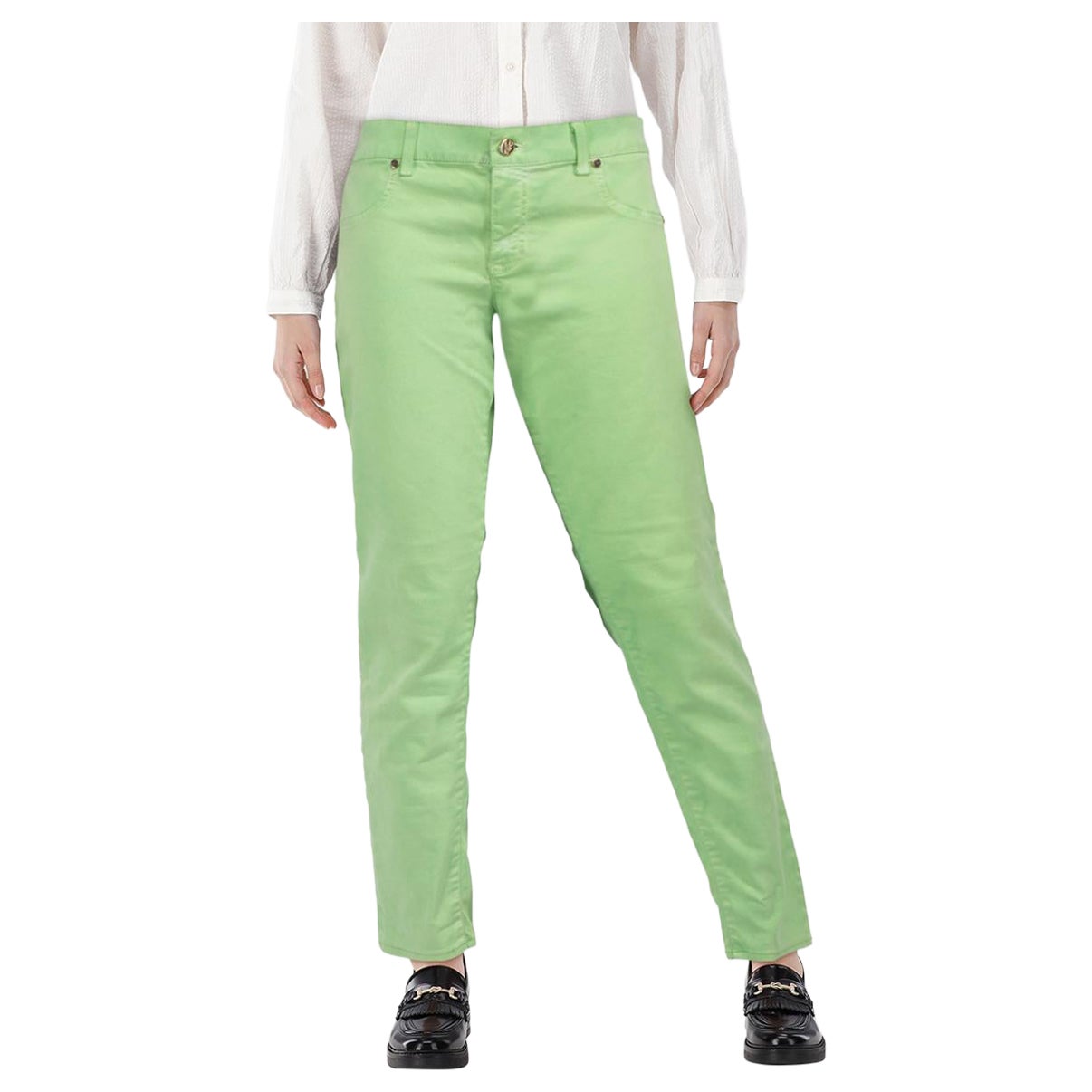 Versace Green Skinny Jeans Size M