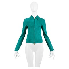 Versace Green Suede Jacket