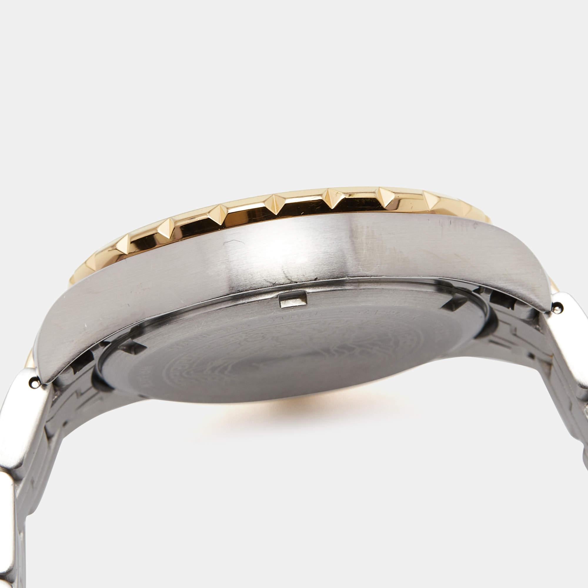Versace Montre-bracelet pour femme 3 tons vert en acier inoxydable Hellenyium V12050016 3