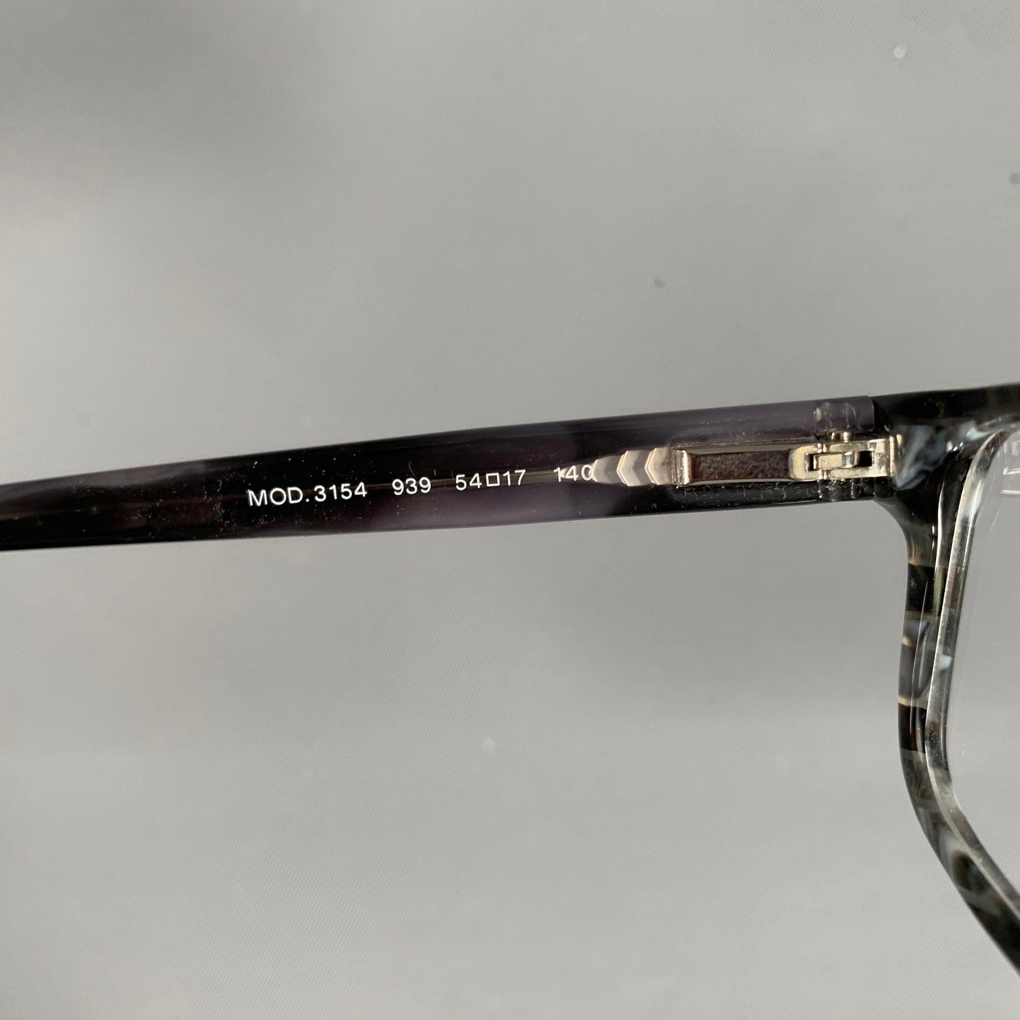 VERSACE Grey Black Marbled Acetate Sunglasses & Eyewear For Sale 2
