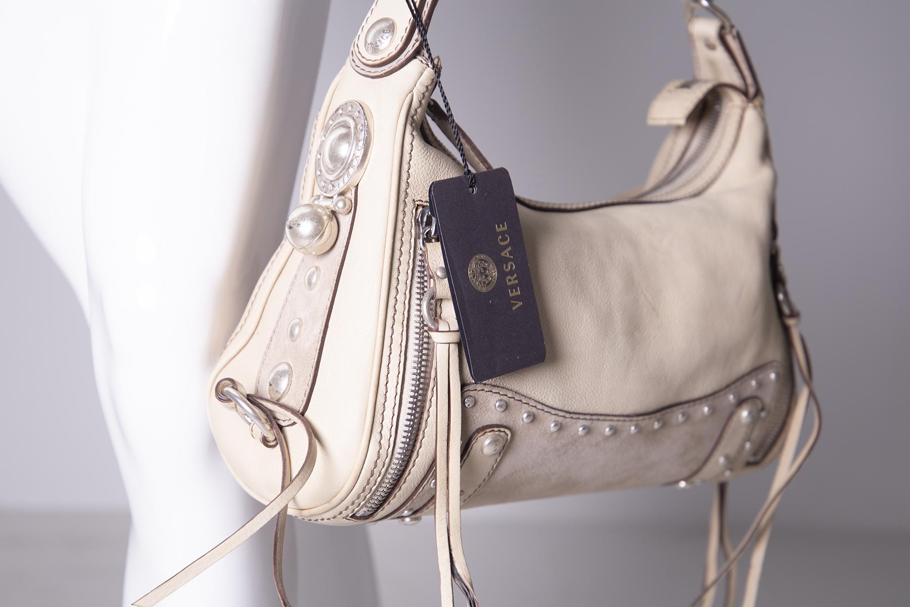 versace cream bag