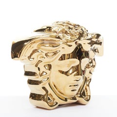 VERSACE HOME Rosenthal Break The Bank Money Box gold medusa porcelain