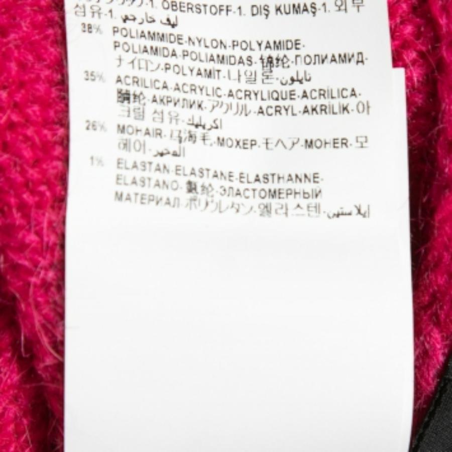 Versace Hot Pink Mohair-Mischung stricken Bleistiftrock S im Angebot 1