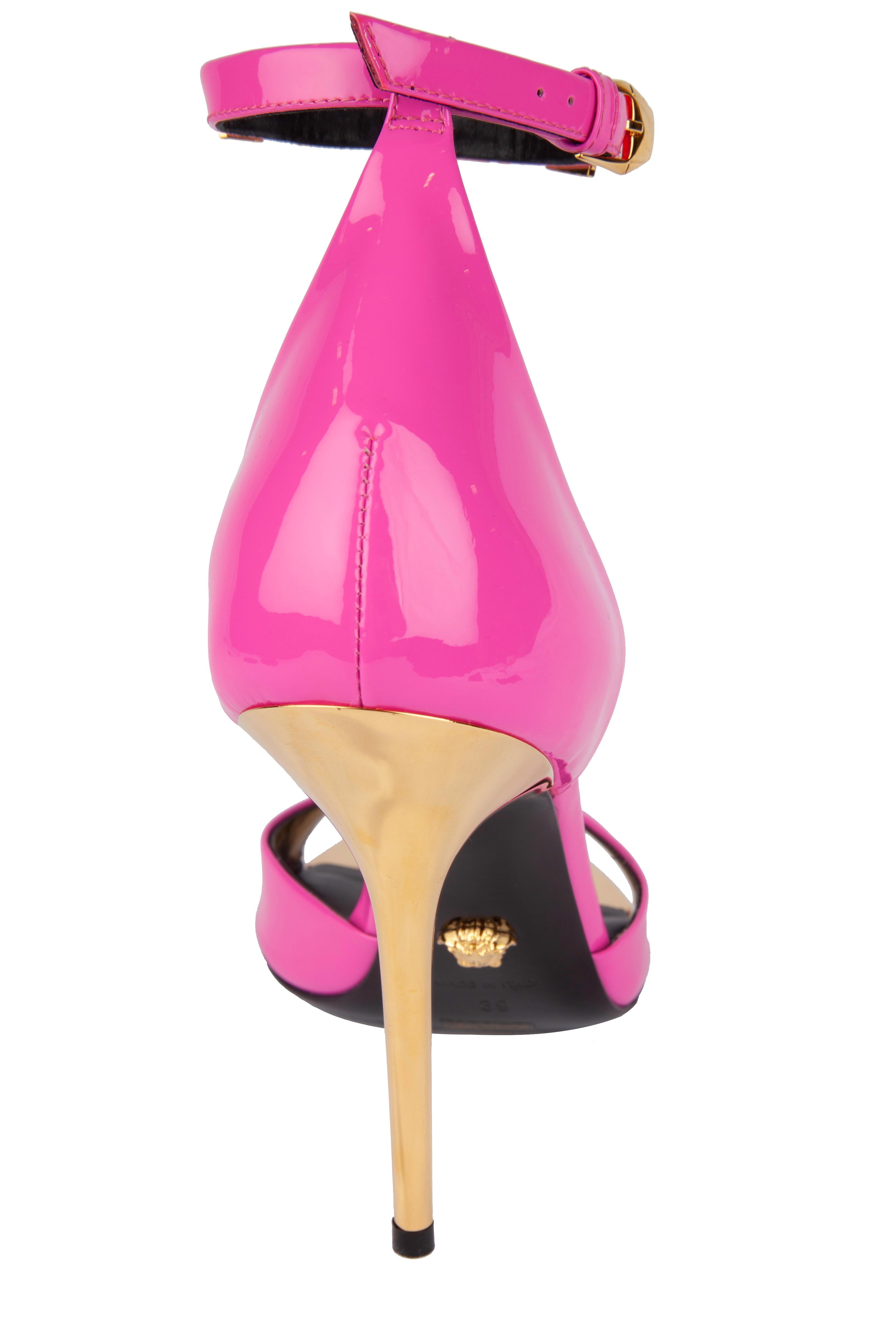 versace hot pink heels