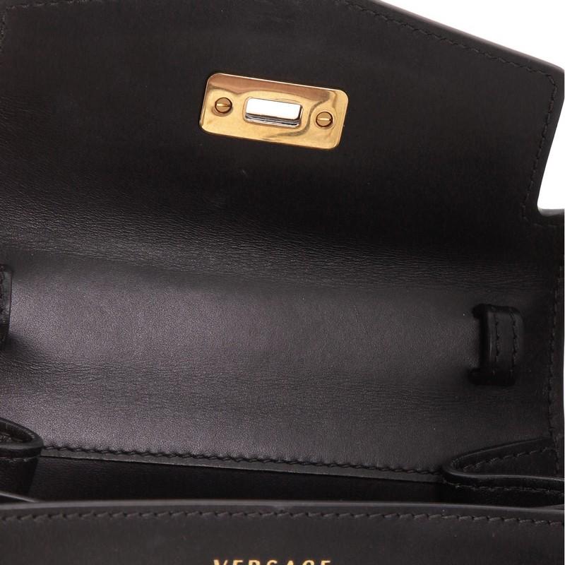 Versace Icon Convertible Top Handle Bag Leather Mini 2
