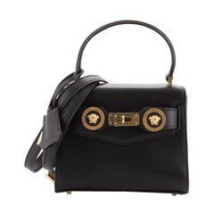 Versace Icon Convertible Top Handle Bag Leather Mini