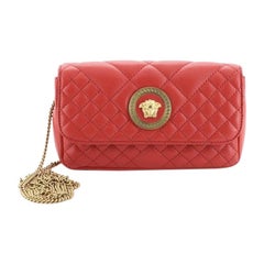 Versace Icon Wallet on Chain Quilted Leather