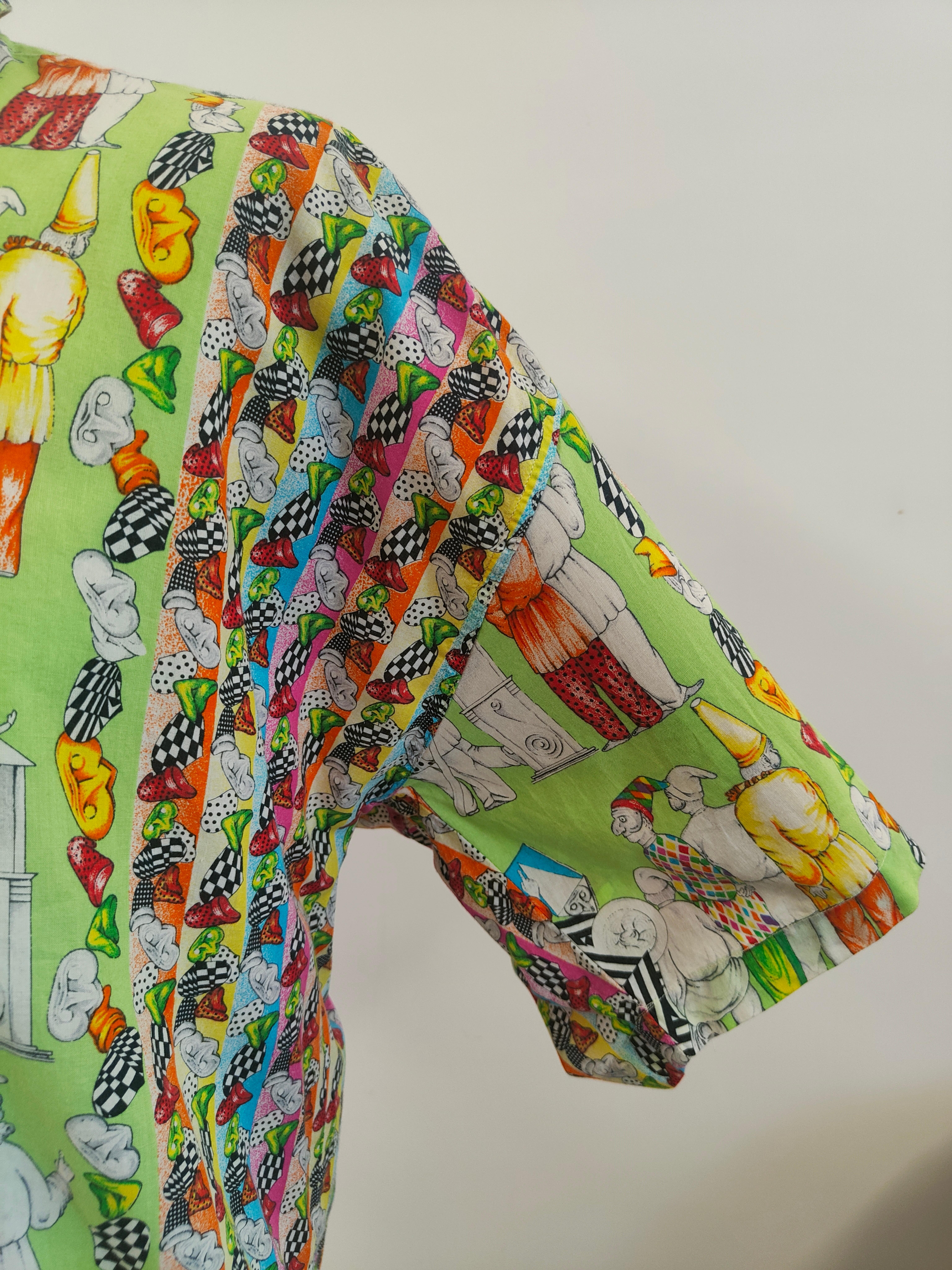 Versace - Chemise en coton multicolore emblématique en vente 9