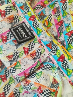 Camicia iconica Versace in cotone multicolore
