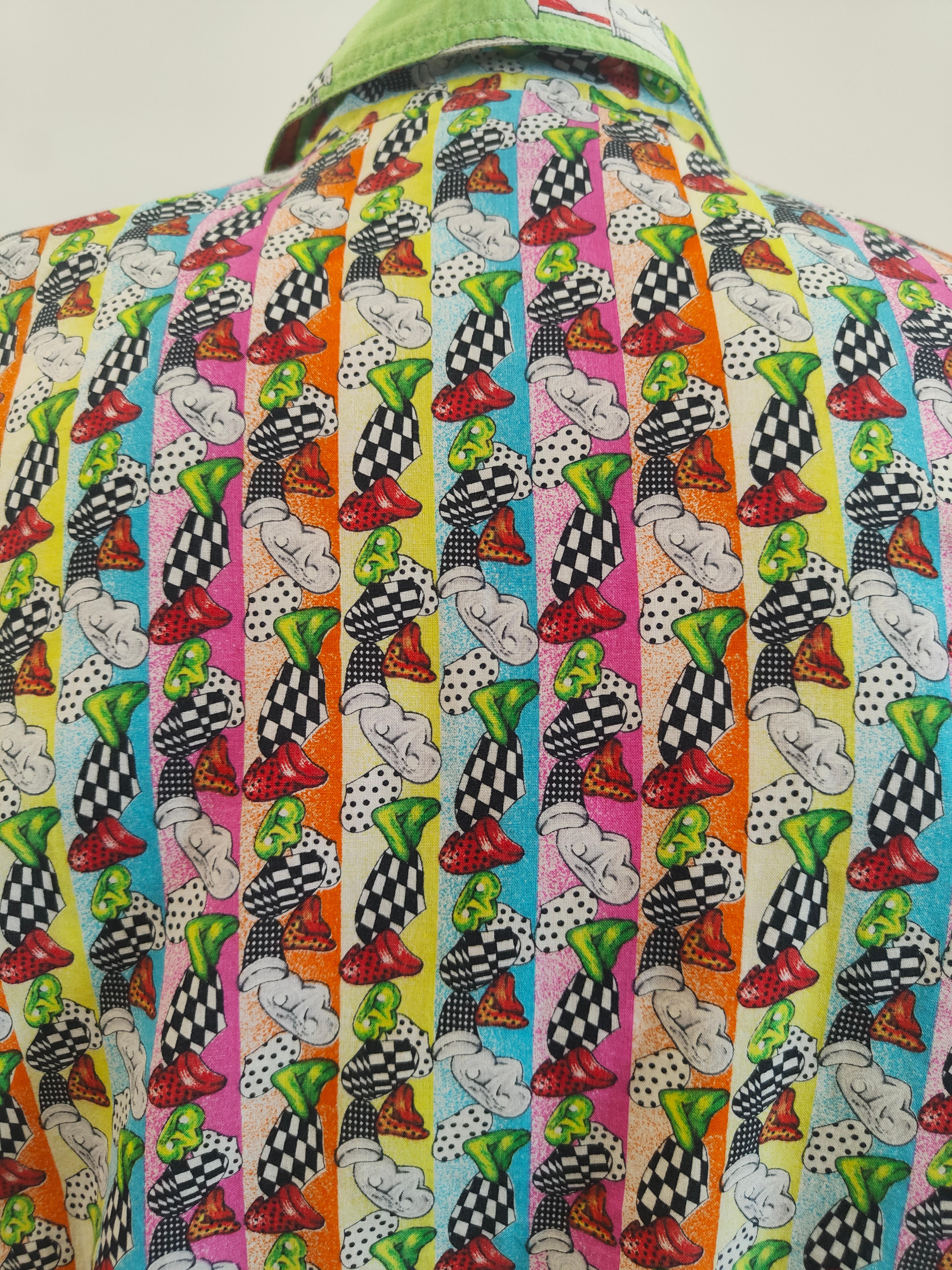 Women's or Men's Versace iconic multicoloured cotton shirt For Sale