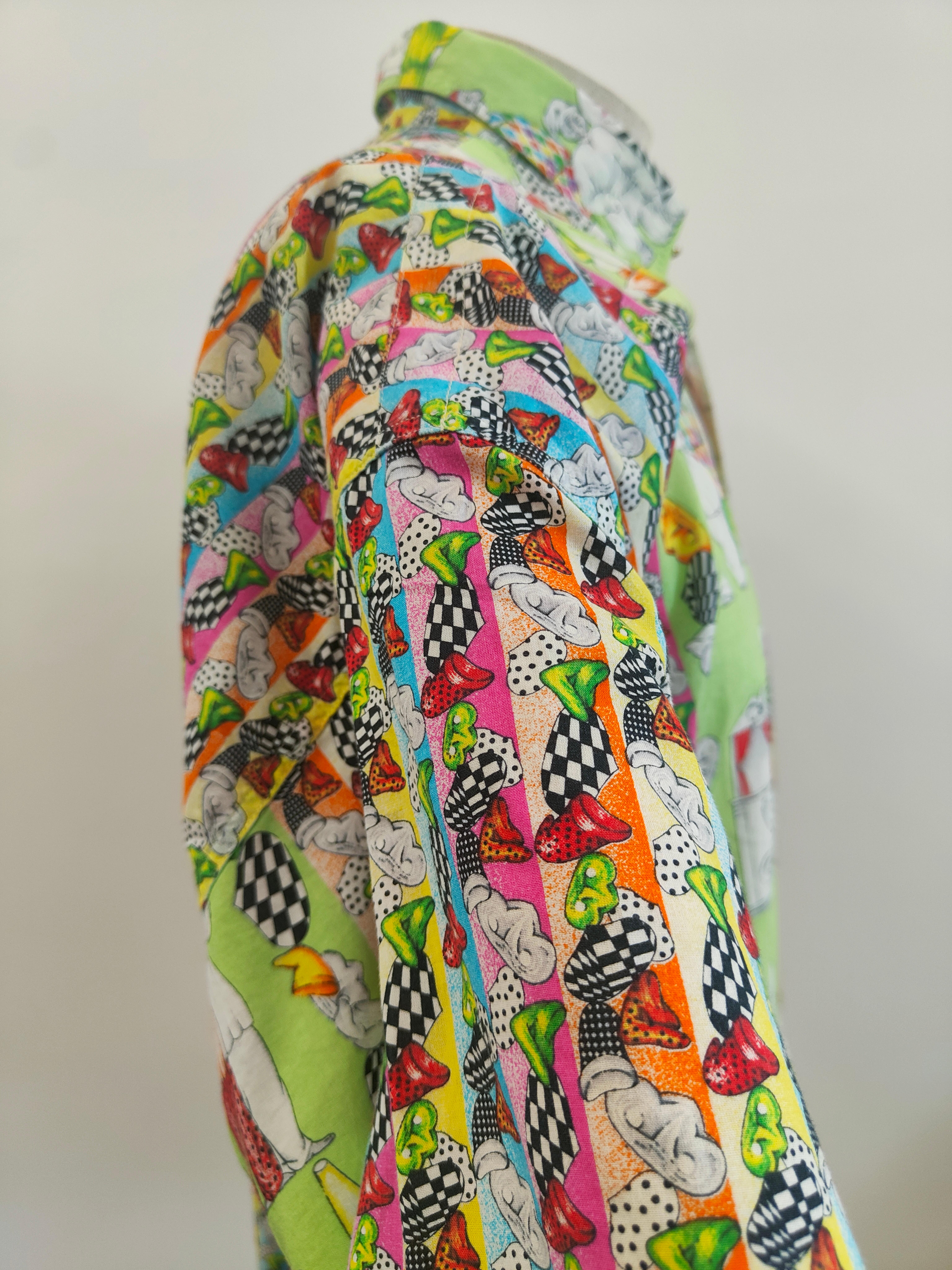 Versace - Chemise en coton multicolore emblématique en vente 1