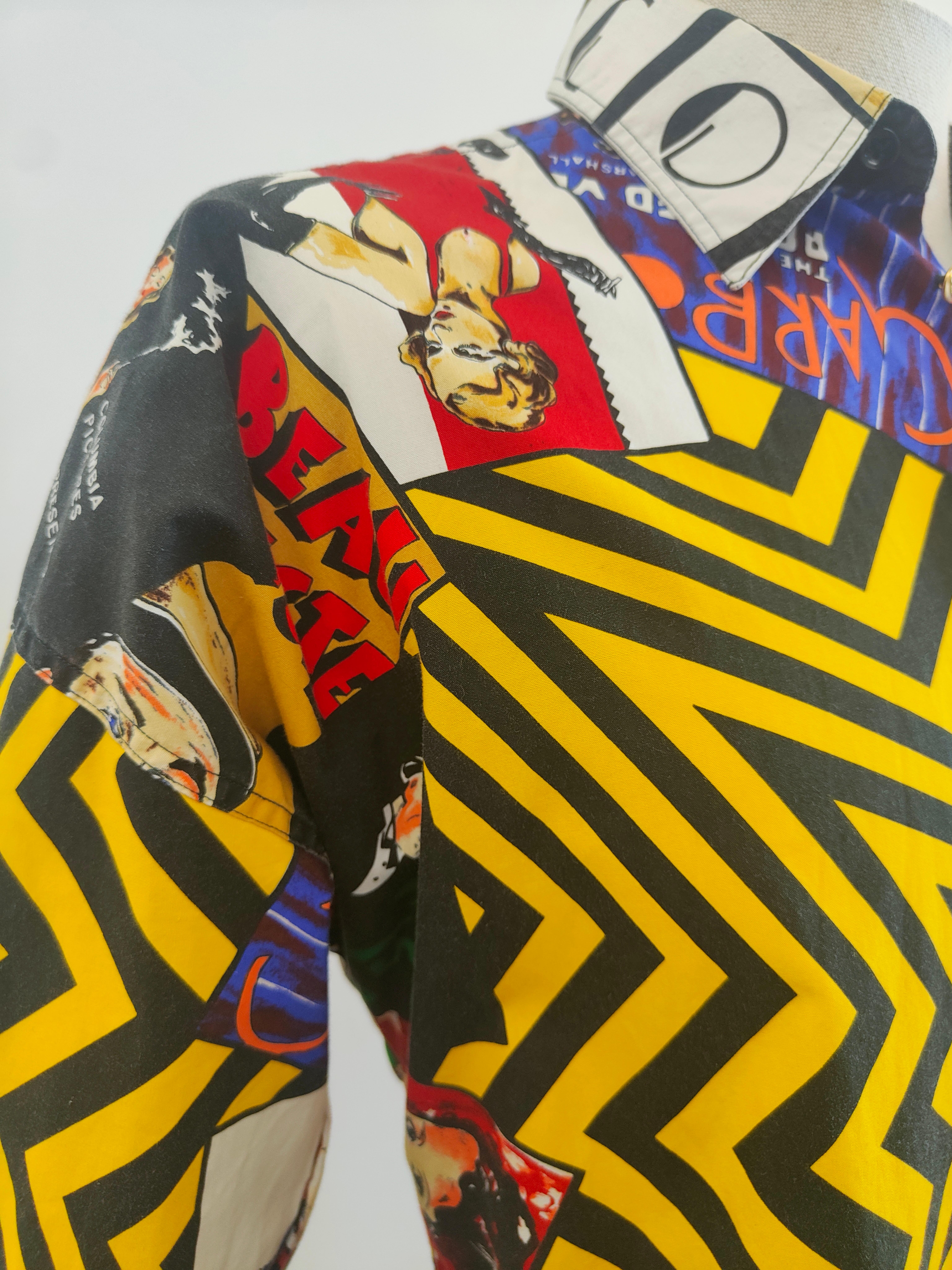 Camicia iconica Versace in cotone multicolore in vendita 3