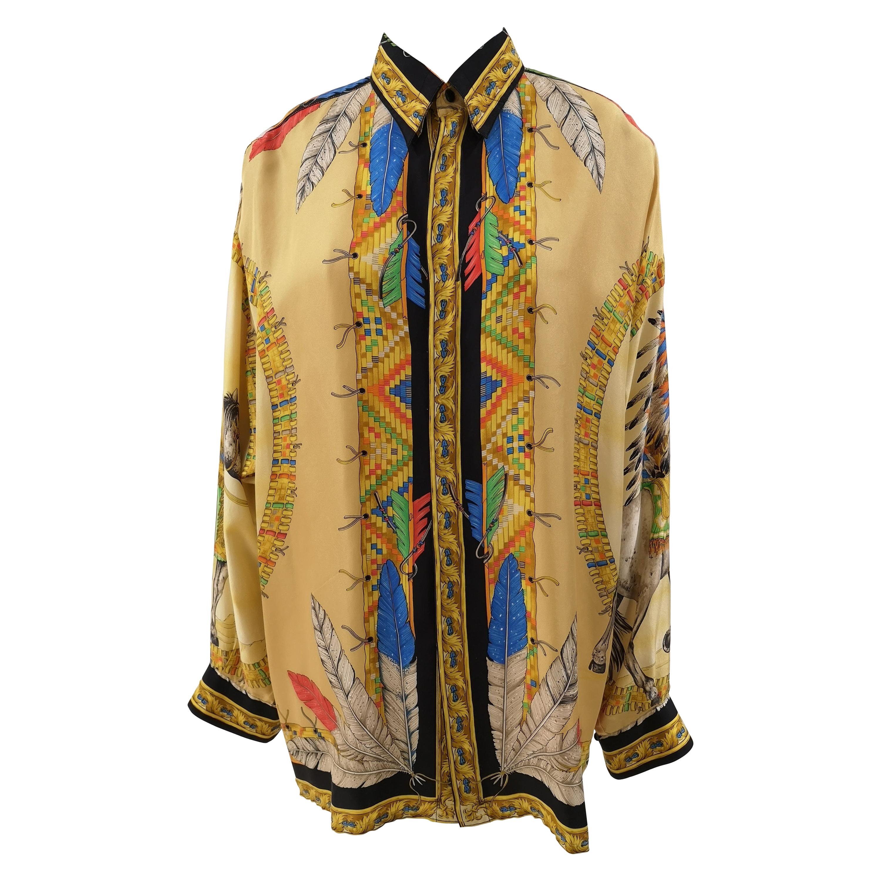 Versace Indian Silk Shirt 