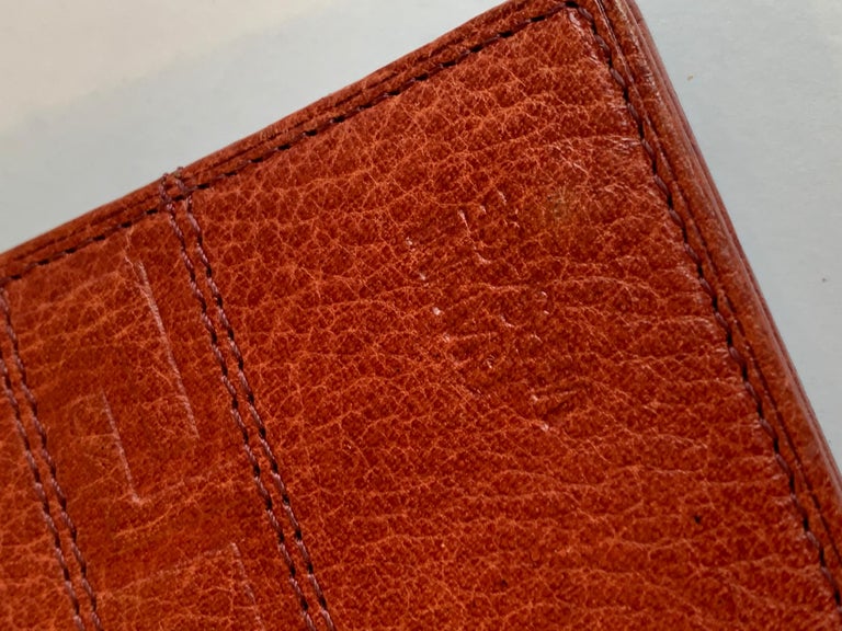 Versace Italy Leather Wallet at 1stDibs versace desk accessories