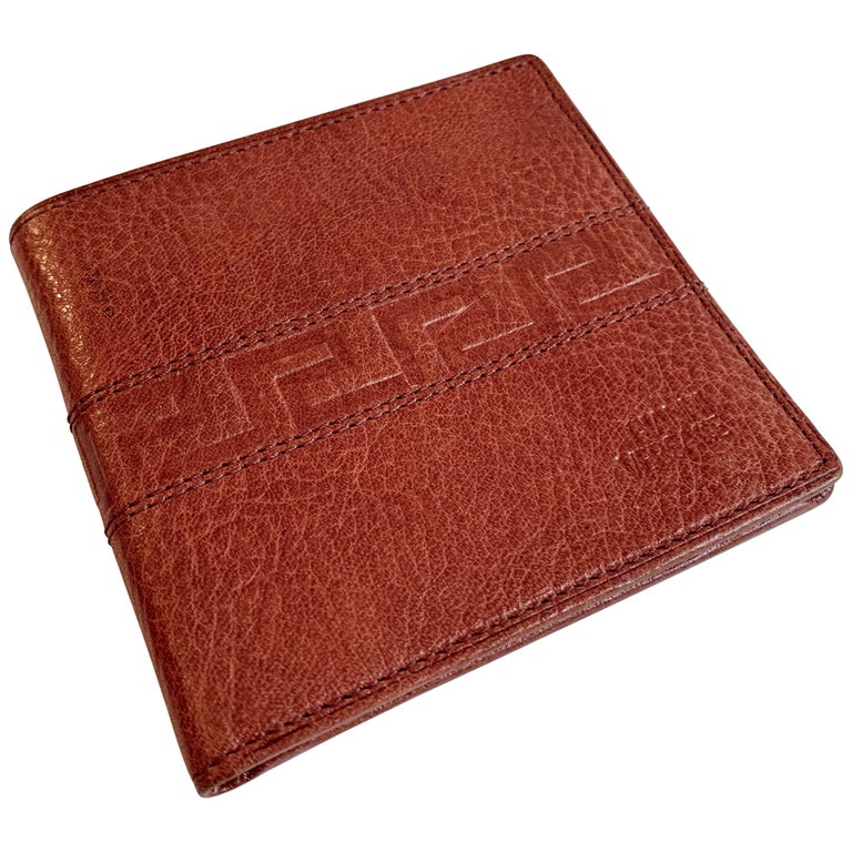 Versace Italy Leather Wallet For Sale at 1stDibs | versace desk  accessories, versace valet tray