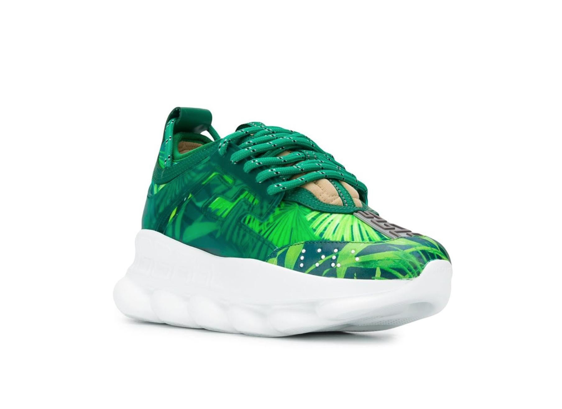 versace green sneakers