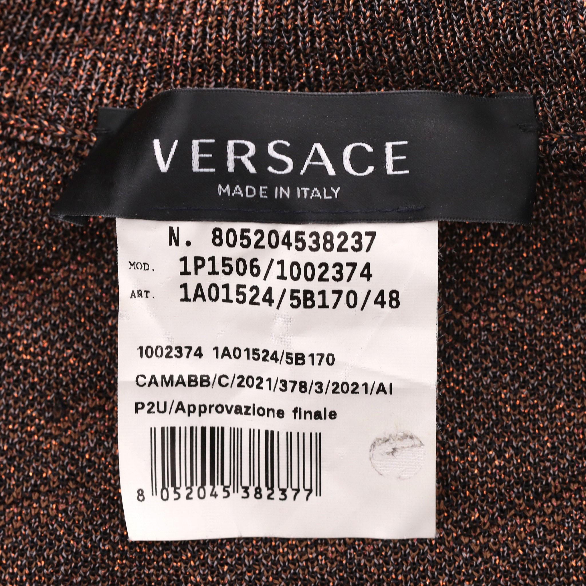 Versace Jacquard Logo Monogram Knitted Vest For Sale 1