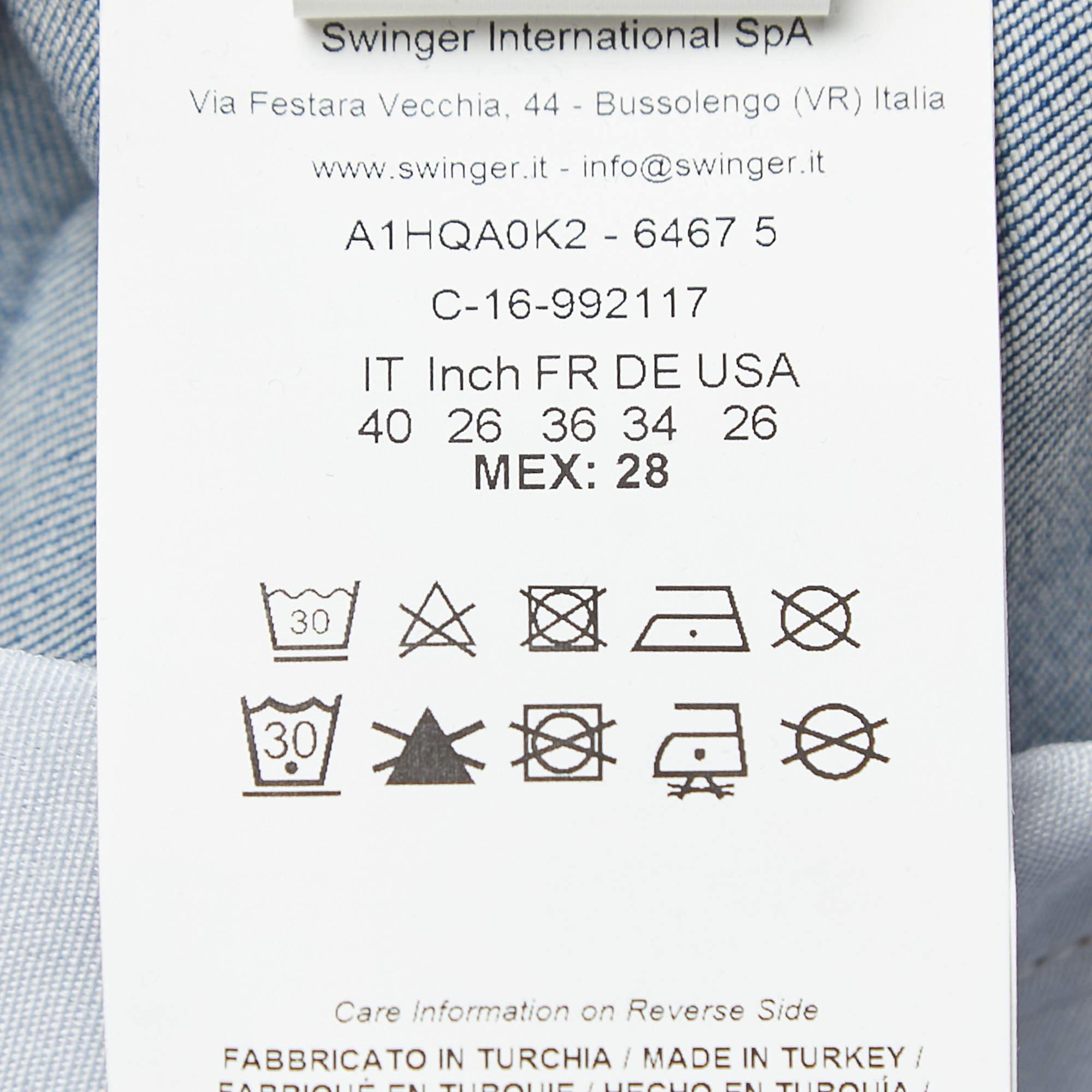 Versace Jeans Jeans skinny in denim lavato blu Vita 28