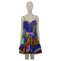 Versace Jeans Couture 1990s Opulent Barocco Print Dress