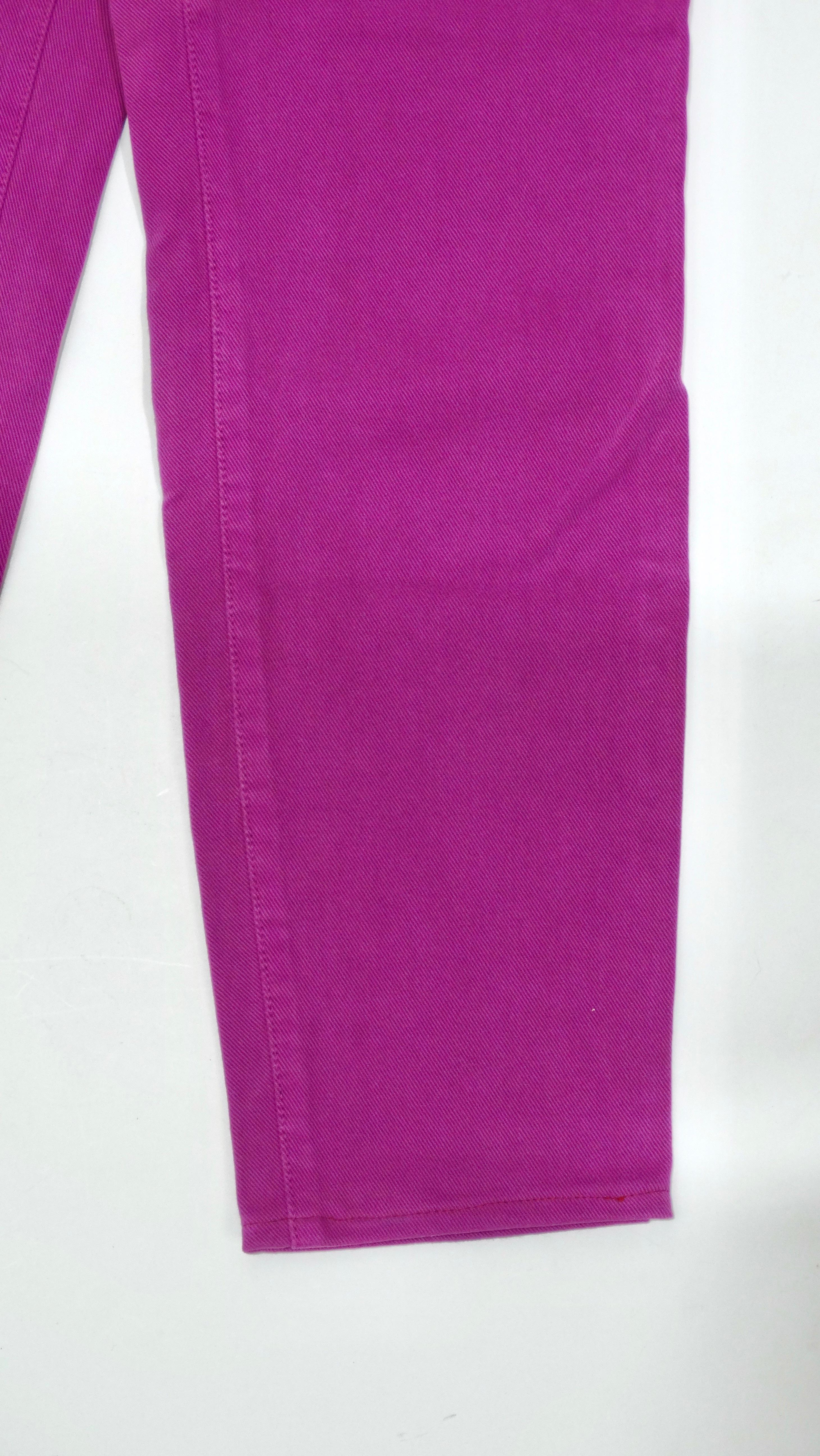 Versace Jeans Couture 1990's Purple Jeans  For Sale 1