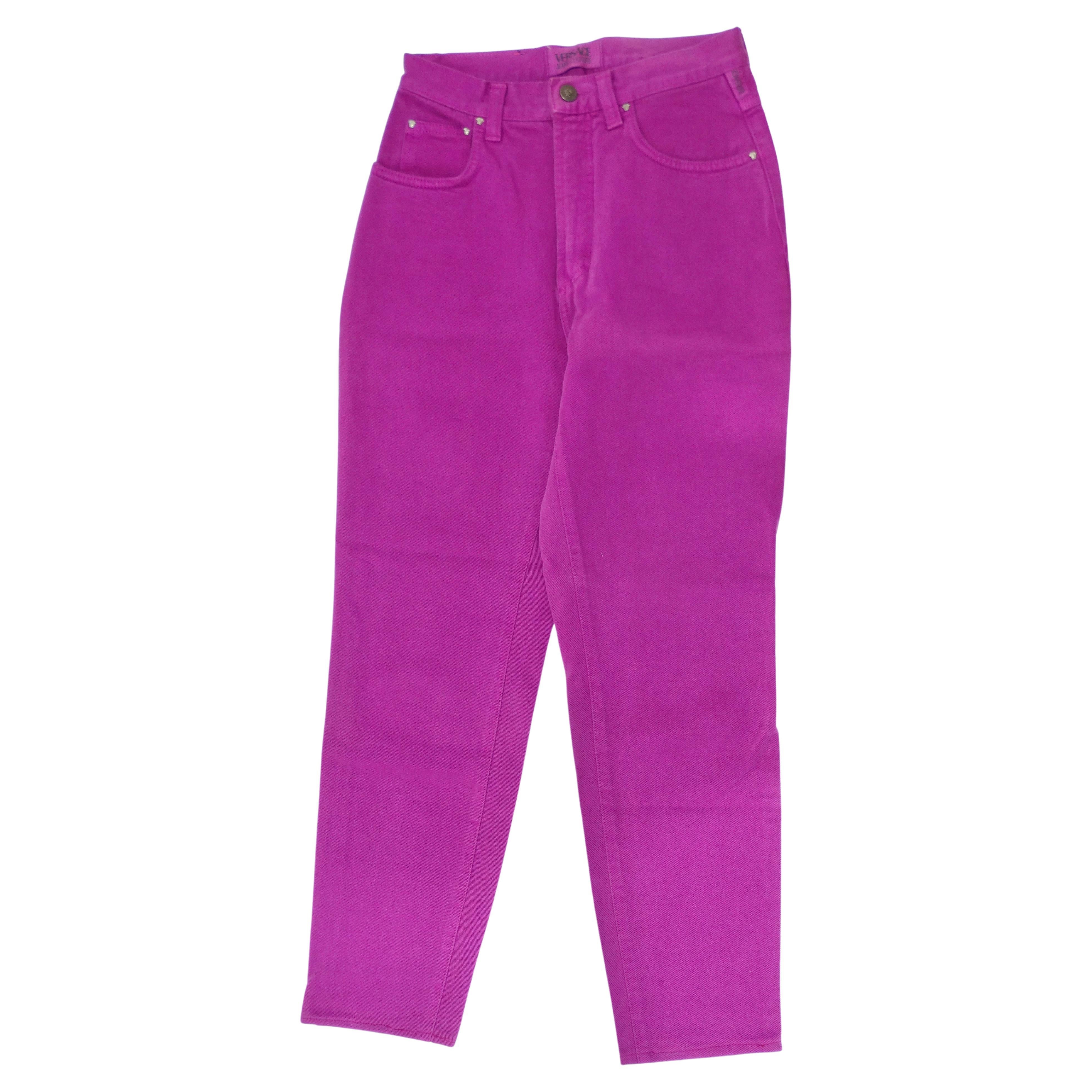 Versace Jeans Couture 1990's Purple Jeans 
