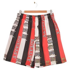 Versace Jeans Couture 1990's 'Rock Royalty' Pattern Beach Shorts