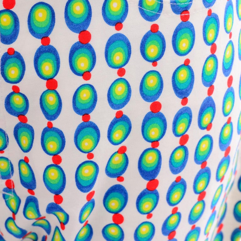 Versace Jeans Couture 90s Vintage Green Blue Red And White
