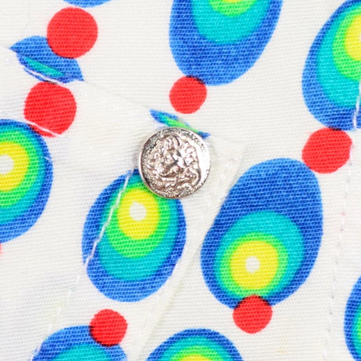 Versace Jeans Couture 90s Vintage Green Blue Red And White