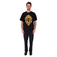Versace Jeans Couture Baroque Print Cotton Logo T-Shirt